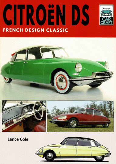 Car Craft Citroën DS book cover with green classic car and small inset views