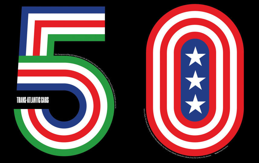 Magazine cover with large multi-color 5 and 0 numerals featuring a star emblem