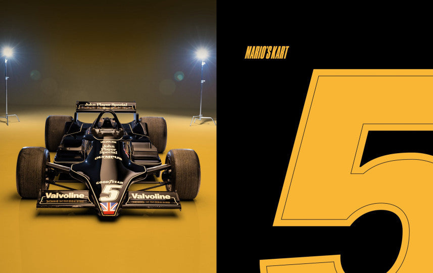 Magazine cover with race car front view and large yellow 5 numeral