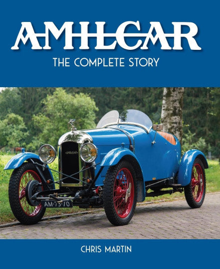 Blue book cover featuring a vintage car and the title "The Complete Story"