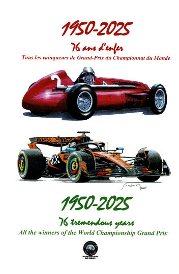 76 Tremendous Years: All the Winners of the World Championship Grand Prix 1950-2025 book cover