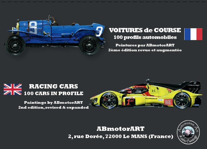 Racing Cars: 100 Cars in Profile | Le Mans History & Art Book