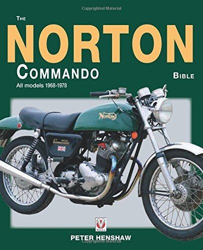 Norton Commando Bible book cover with motorcycle illustration