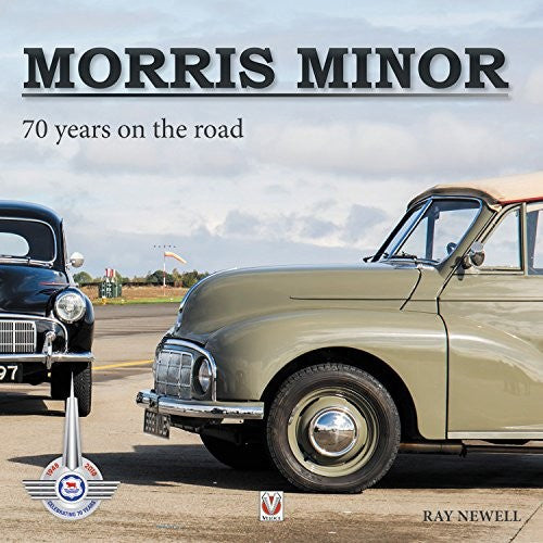 Paperback book cover, Morris Minor title and 70 years on the road, Ray Newell