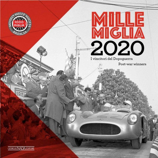 2020 Mille Miglia calendar cover with vintage race car and title text