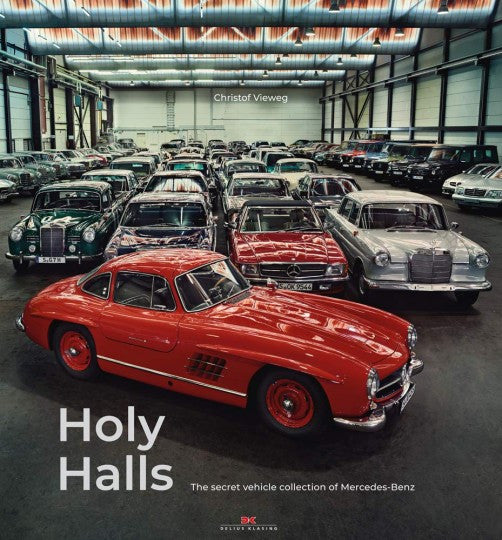 Hardcover car-collection book with red classic sports car on cover