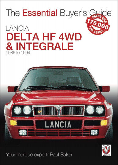 Essential buyer's guide with red Lancia Delta HF 4WD & Integrale car front cover