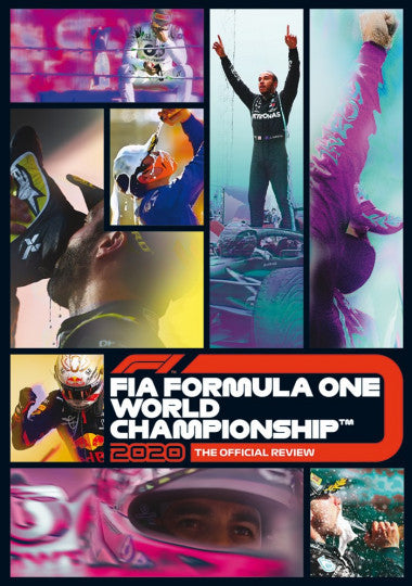 Formula One 2020 Official Review DVD cover with FIA branding and car artwork