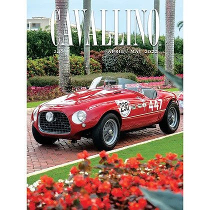 Cavallino Ferrari history journal issue cover with red classic sports car