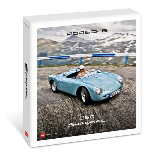 Limited edition sports car photo book, blue racing car on cover
