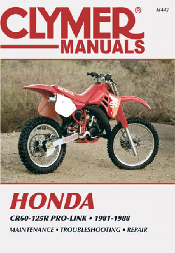 Honda CR60-125R Pro-Link service repair manual, 1981-1988 cover