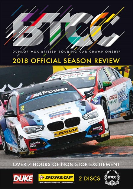 BTCC 2018 Official Season Review (2 Disc) 468 Mins DVD (5017559131371)