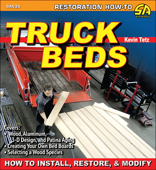 Truck Beds how-to book cover with red truck bed and bold installation title