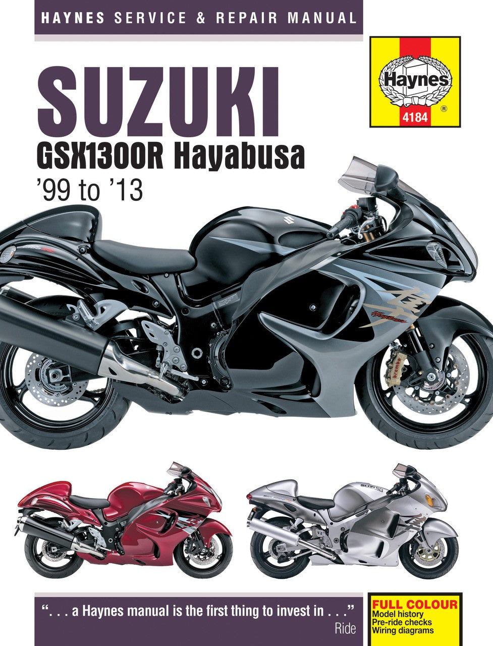 Suzuki GSX1300R Hayabusa 1999 - 2013 Workshop Manual
