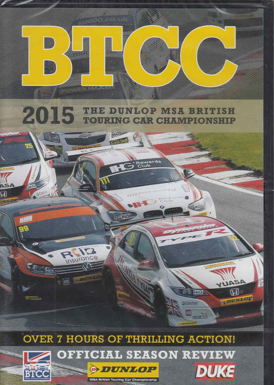 The 2015 Dunlop MSA British Touring Car Championship DVD  - front