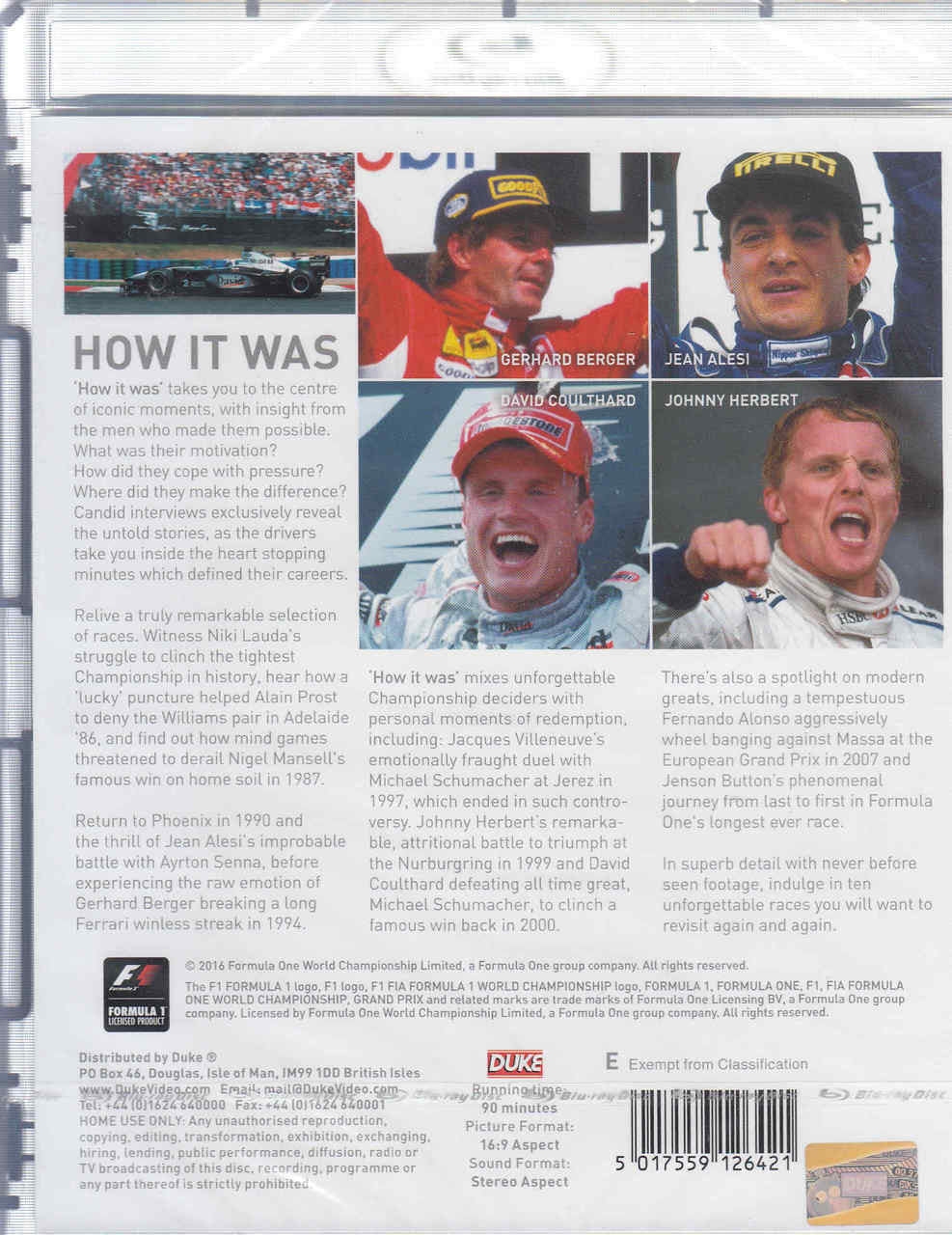Formula 1: How it Was Blu-ray
