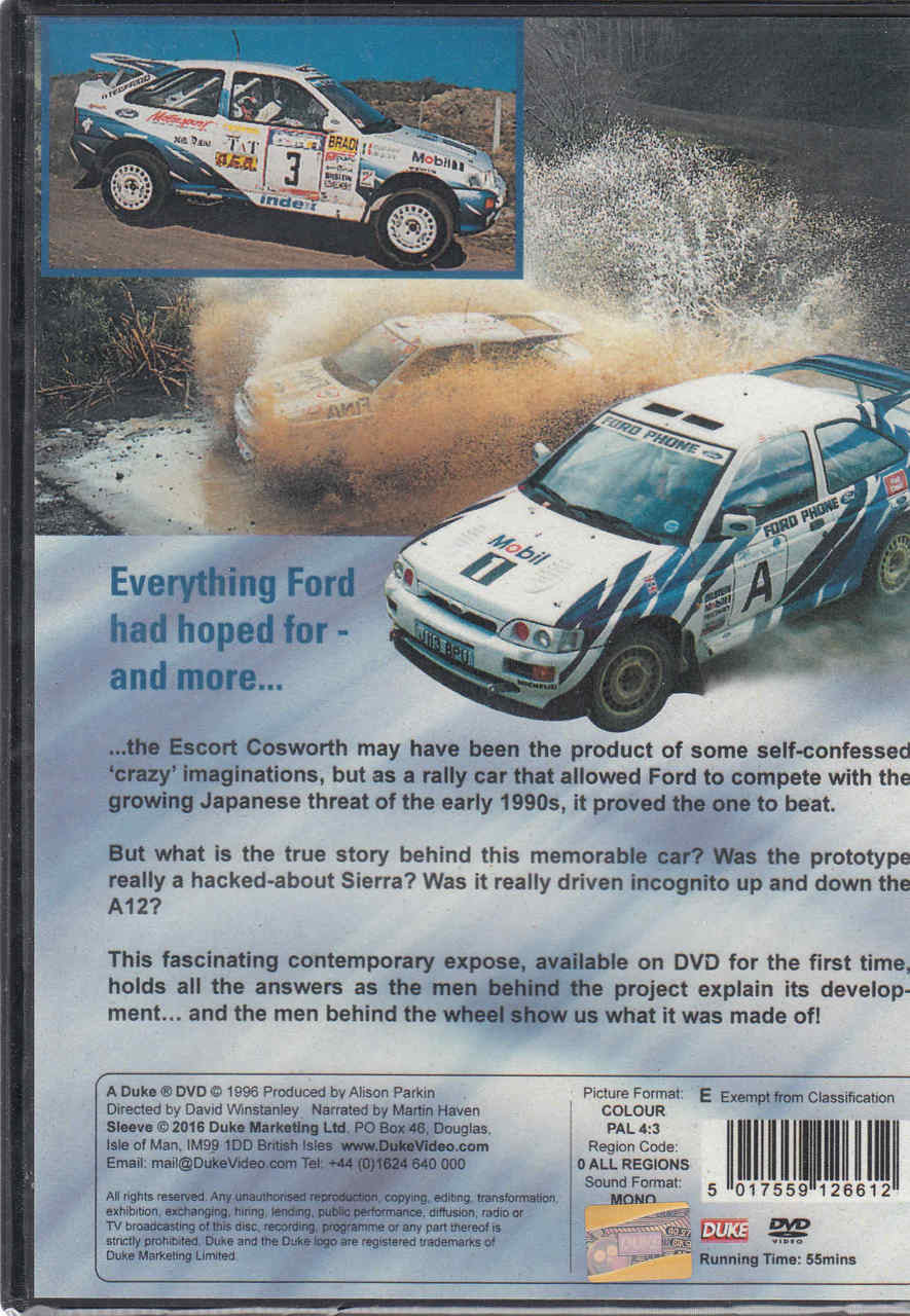 The Story of The Escort Cosworth DVD