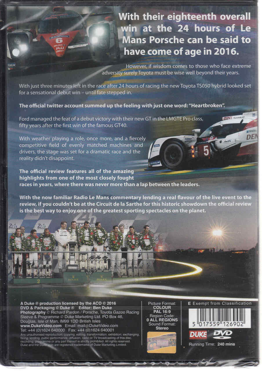 Le Mans 2016 The Official Review DVD