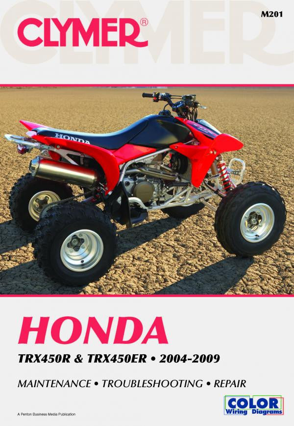 ATV service repair manual cover, Honda TRX450R/TRX450ER 2004-2009