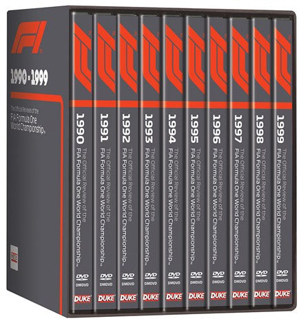 F1 1990 - 1999 - The Official Reviews of the FIA Formula One World Championship 10 DVD Box Set (Copy of 5017559131531)