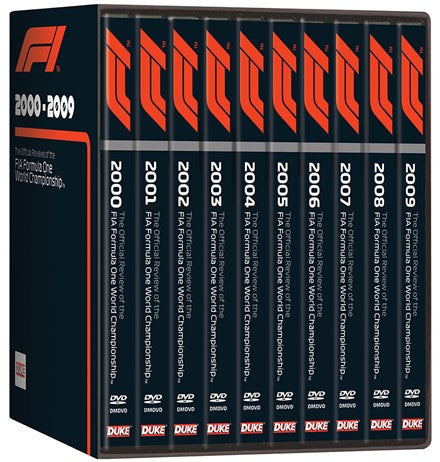 F1 2000 - 2009 - The Official Reviews of the FIA Formula One World Championship 10 DVD Box Set (5017559131753)