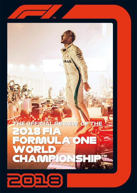 Formula One 2018 Official Review DVD cover with racer portrait and championship text
