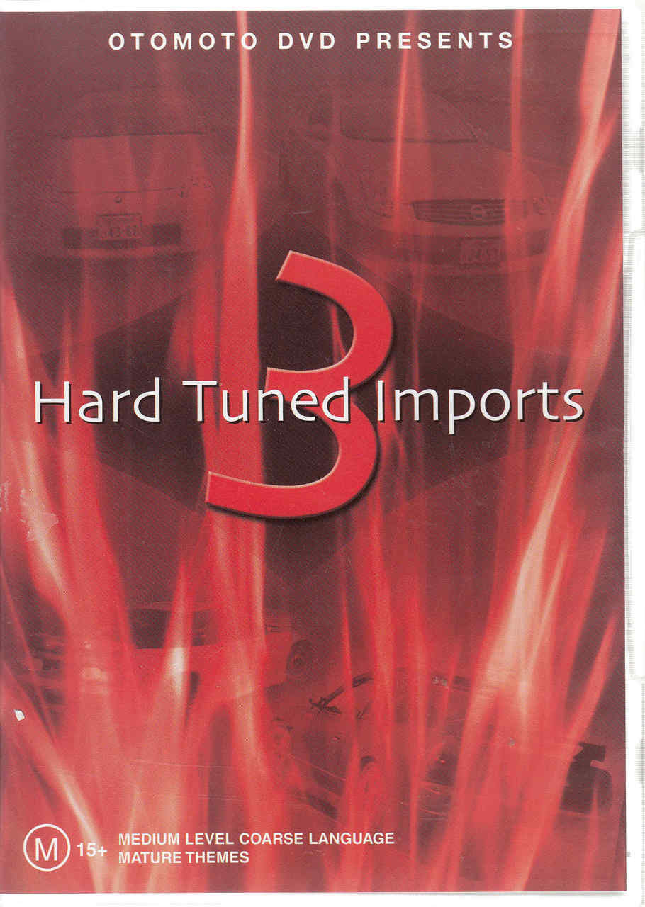 Hard Tuned Imports DVD cover with large '3' logo and 'Hard Tuned Imports' title
