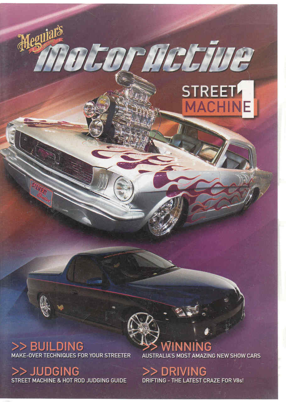 Meguiars Motor Active Street Machine 1 DVD with car artwork and logo