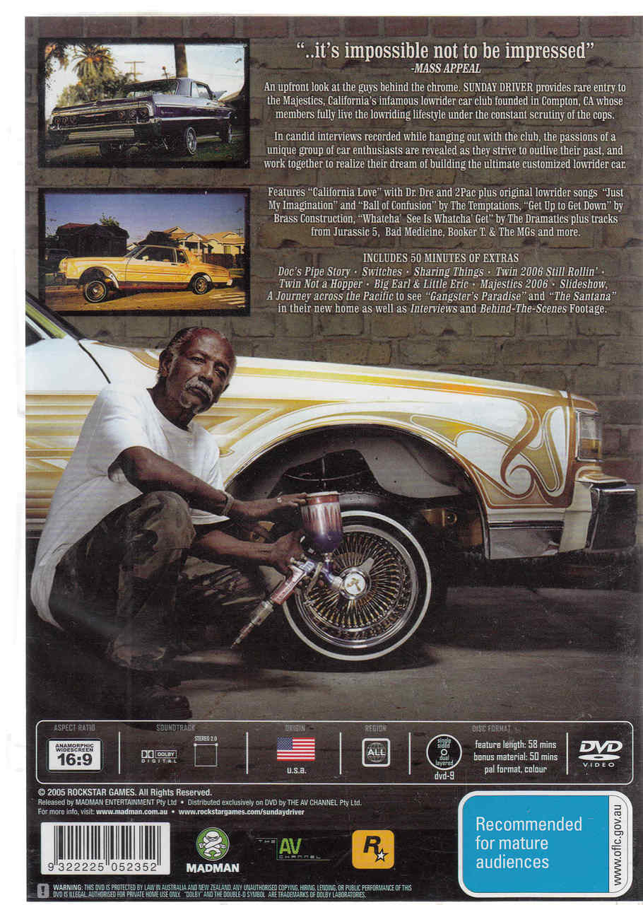 Sunday Driver A Documentary About the Guys Behind the Chrome DVD