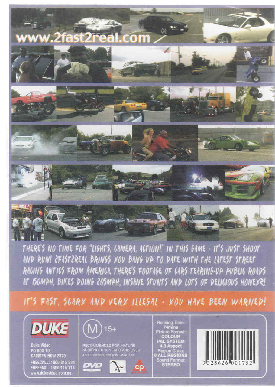 2 Fast 2 Real For Hollywood DVD (9325626001752)