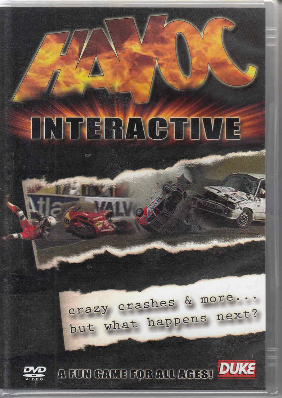Interactive driving action DVD case with game art, bold title, and Duke logo