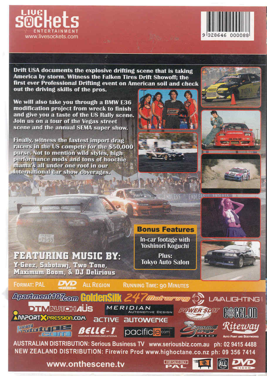 On The Scene 3: Drift USA DVD Back