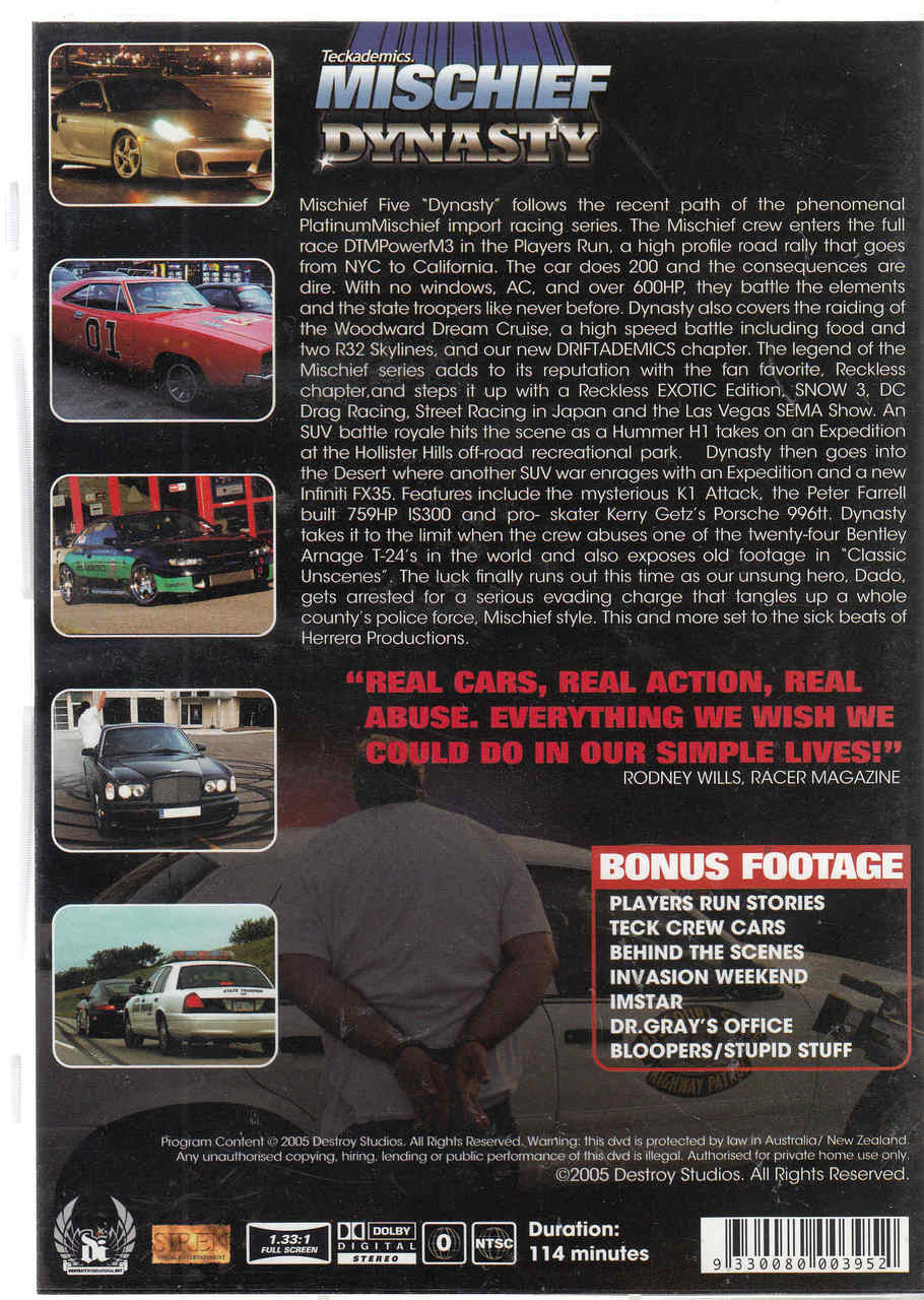 Teckademics Mischief V (5) - Dynasty Import Street Racing DVD