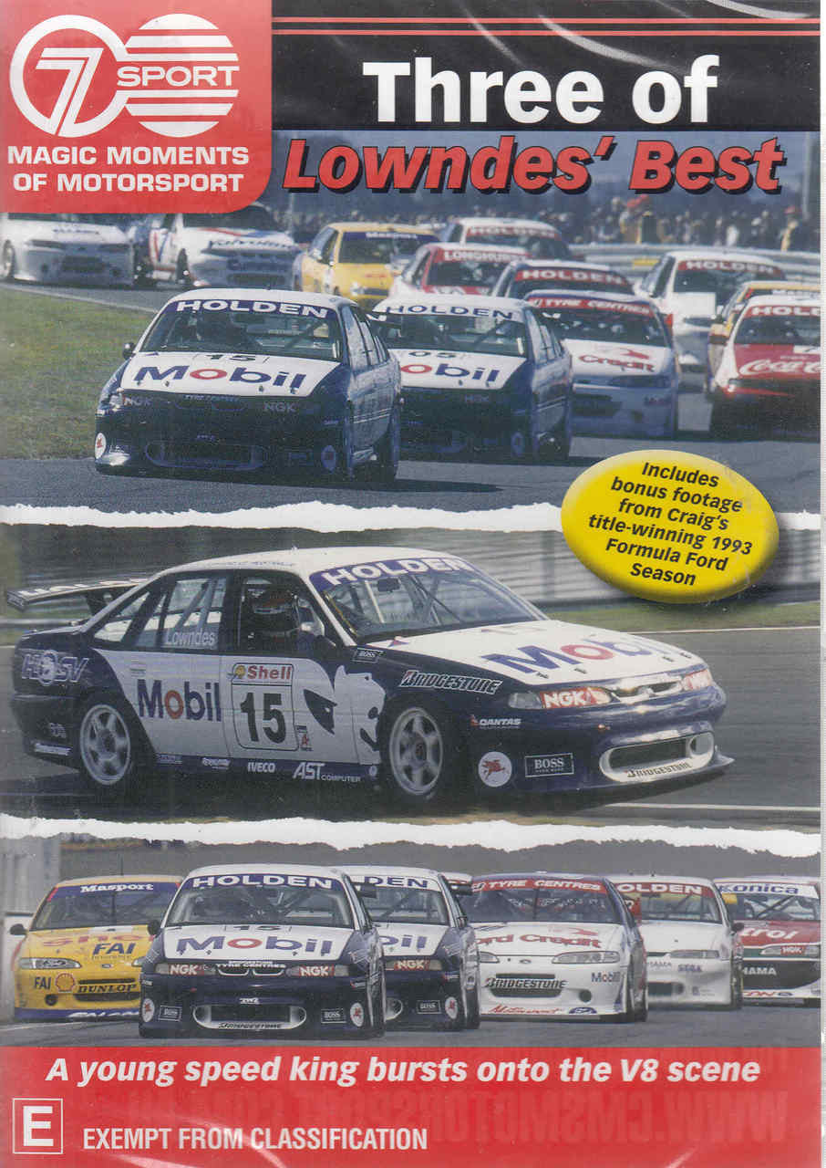 Magic Moments Of Motorsport : Three Of Loundes' Best DVD (9340601001701)  - front