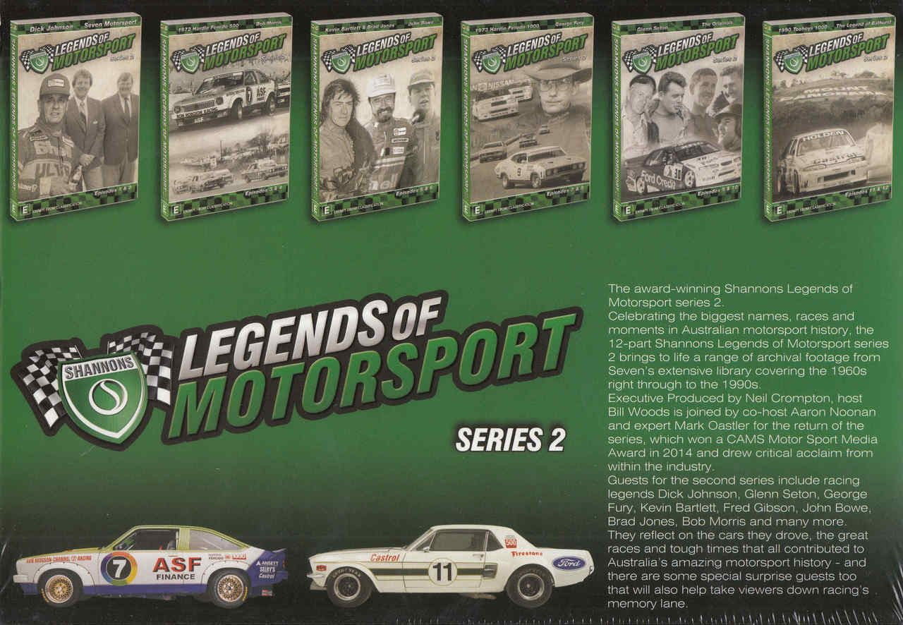 Legends Of Motorsport: Series 2 - 12 Episodes 6 DVD Box Set Back