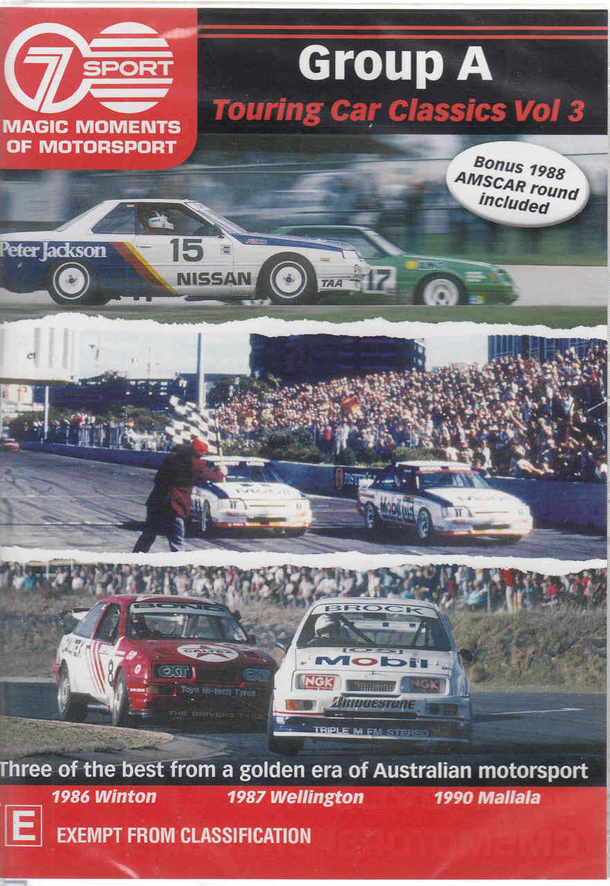Magic Moments Of Motorsport : Group A Touring Car Clasics Vol 3 DVD (9340601001749) - front