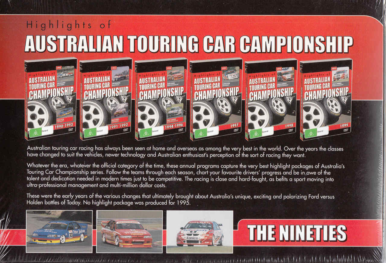 Highlights Of Australian Touring Car Championship - The Nineties Gift Set (9340601001862) - back