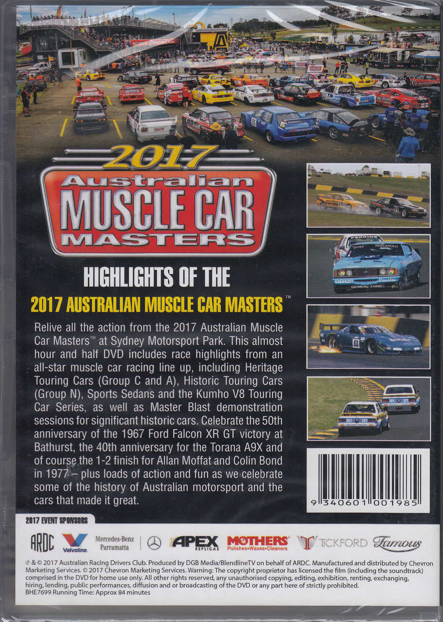 2017 Australian Muscle Car Masters DVD