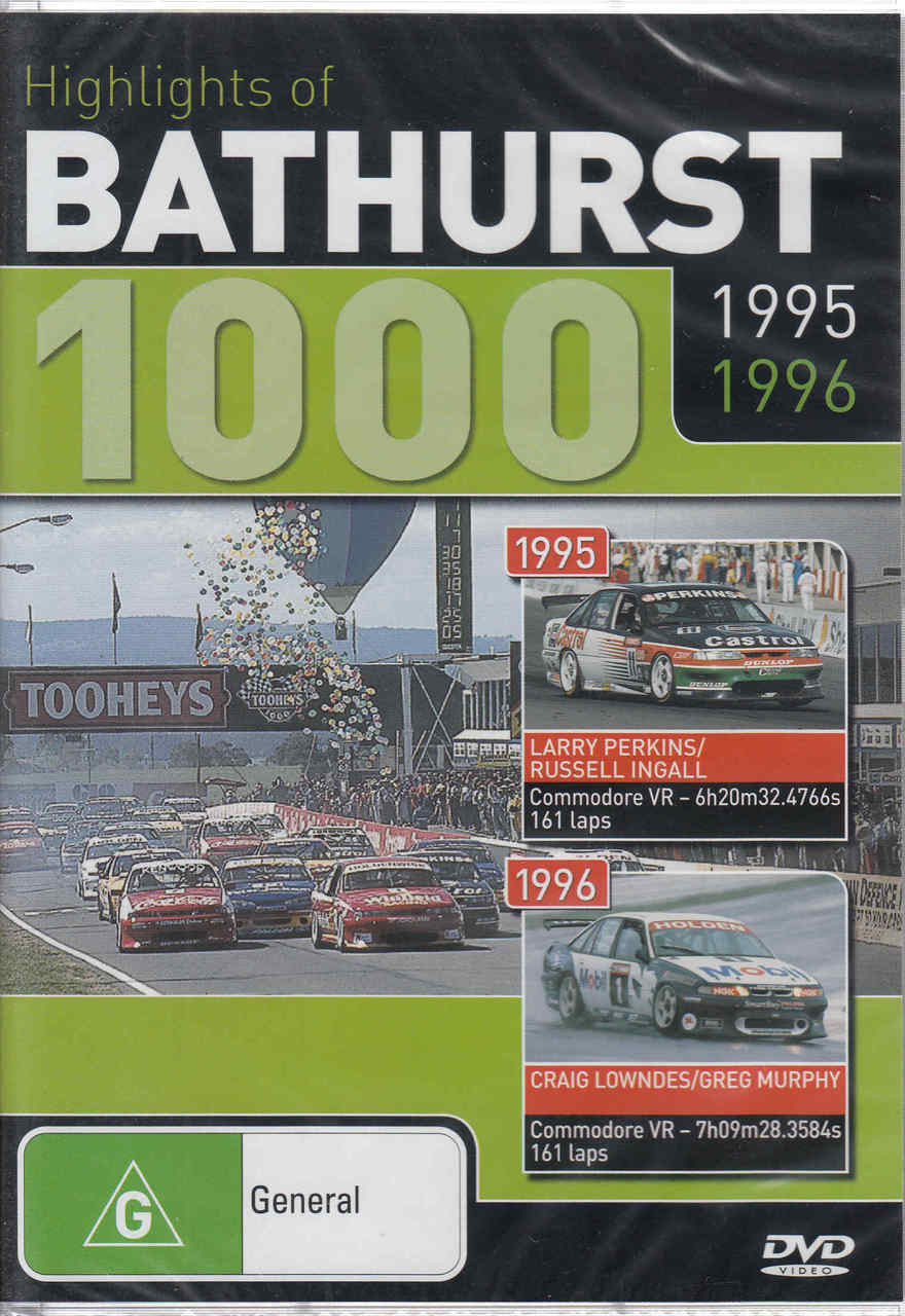Highlights of Bathurst 1000 1995 1996 DVD (9398710613193) - front