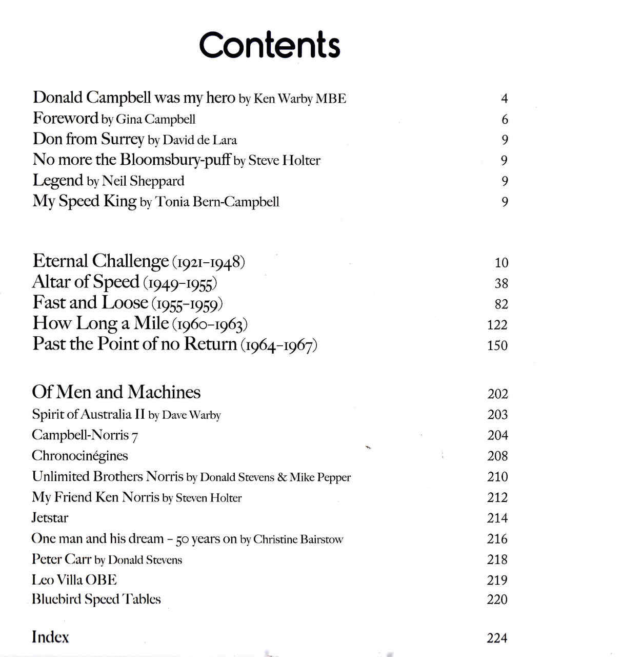 Donald Campbell 330+ A Speed Odyssey: His Life With Bluebird (9780750970082) - cont