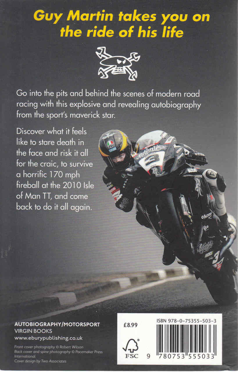 Guy Martin: My Autobiography (Paperback Edition) (9780753555033)  - back