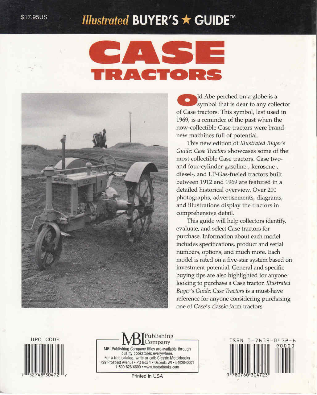 Case Tractors: Illustrated Buyer's Guide - Second Edition (9780760304723) - back