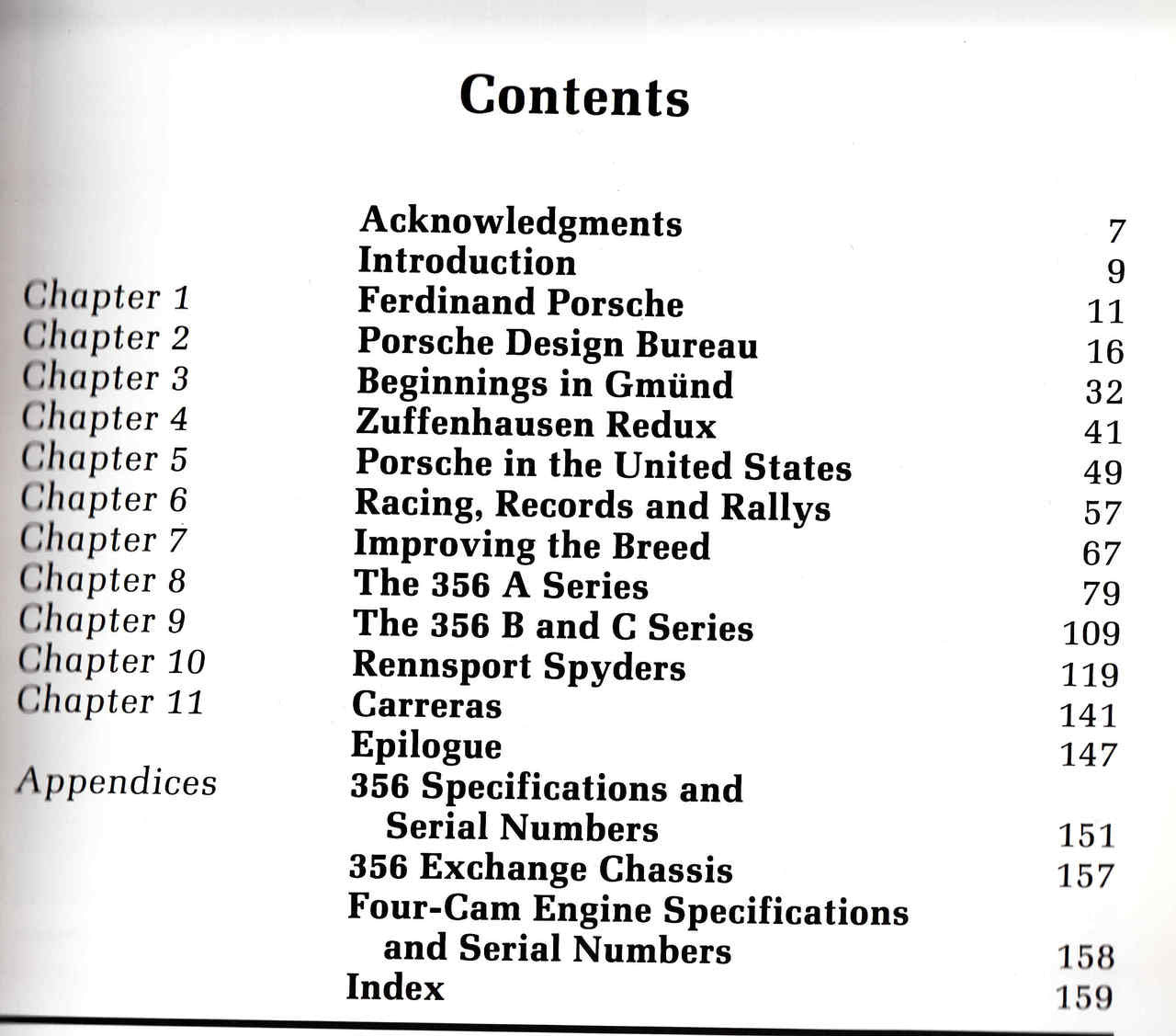Porsche 356 & RS Spyders (Paperback) (9780760309032) - cont