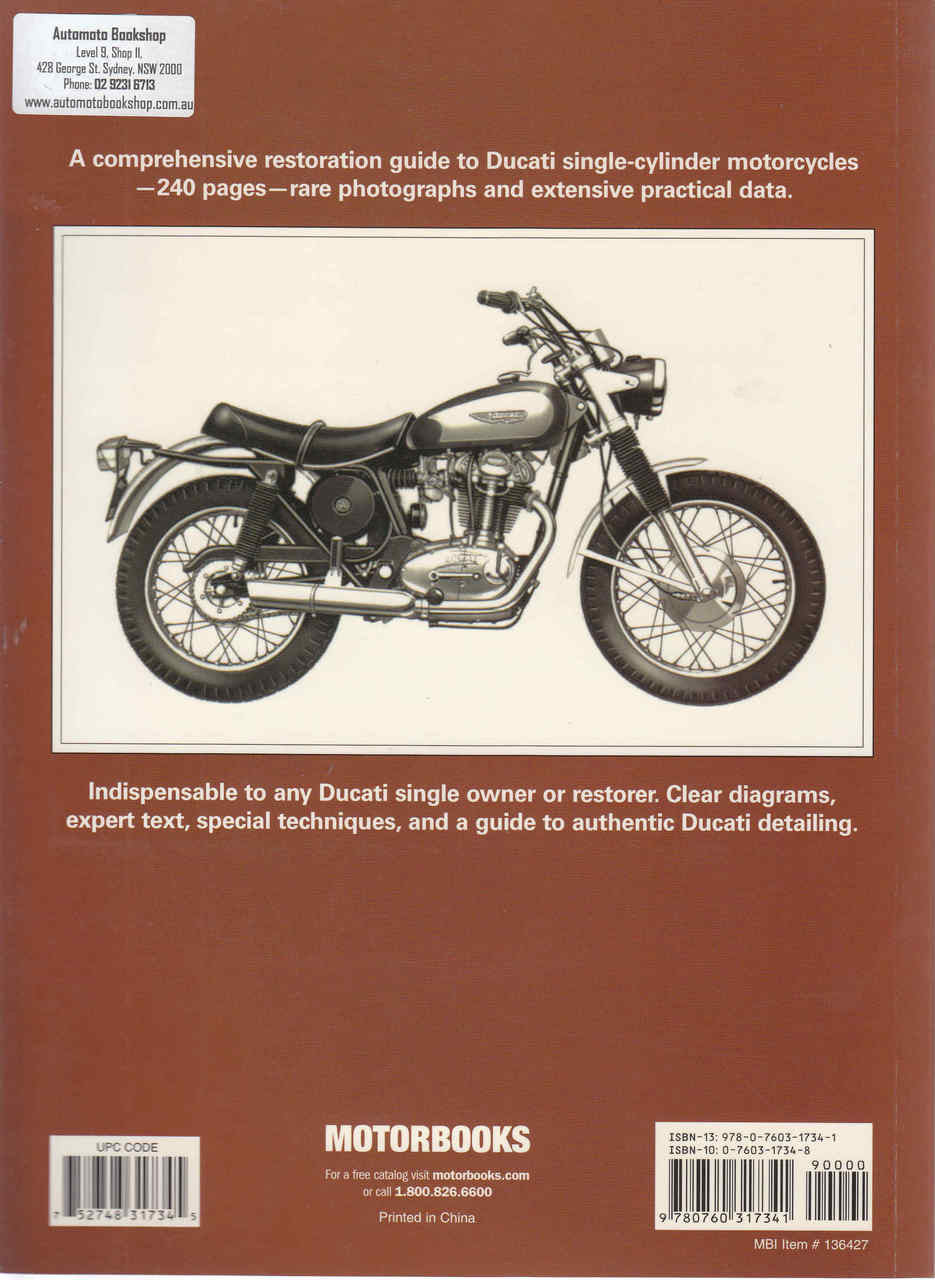 Ducati Singles Restoration (Mick Walker) (9780760317341) - back