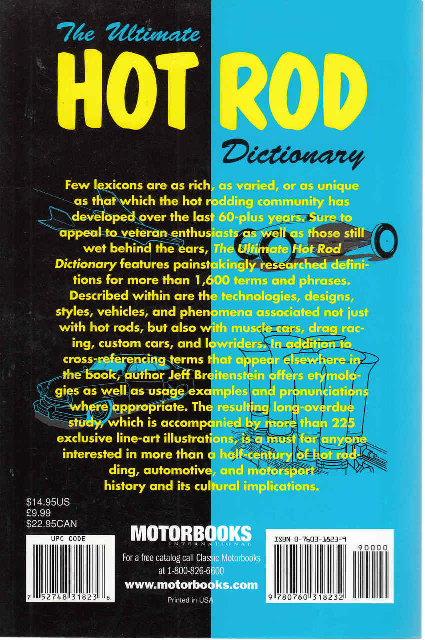The Ultimate Hot Rod Dictionary: A-Bombs To Zoomies (9780760318232) - back