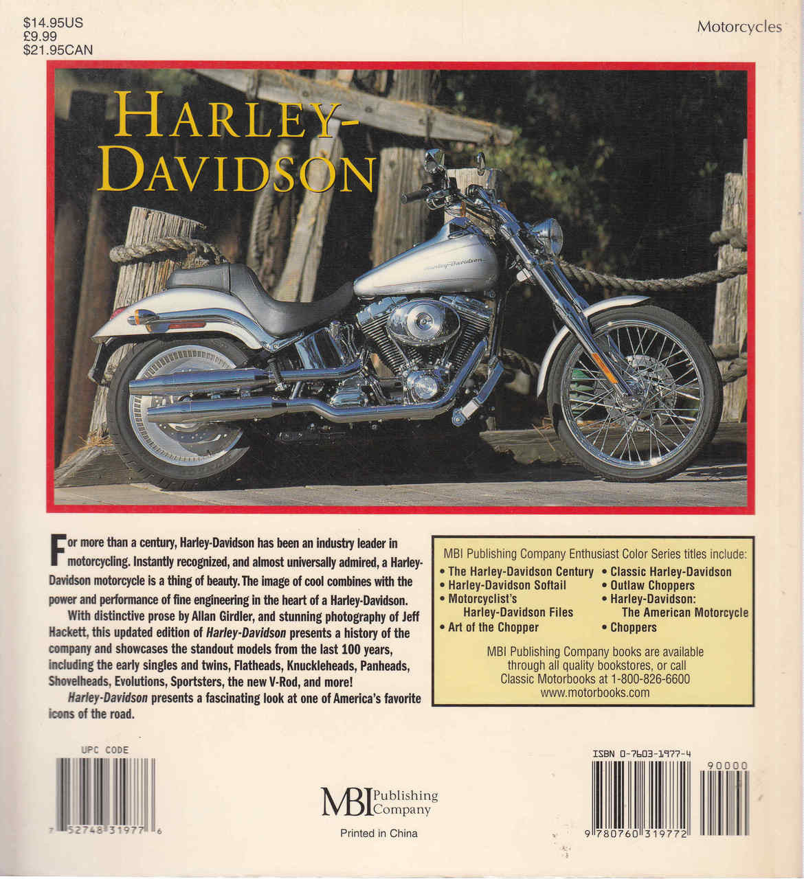 Harley-Davidson: Enthusiast Color Series - Revised and Updated Paperback (9780760319772) - back