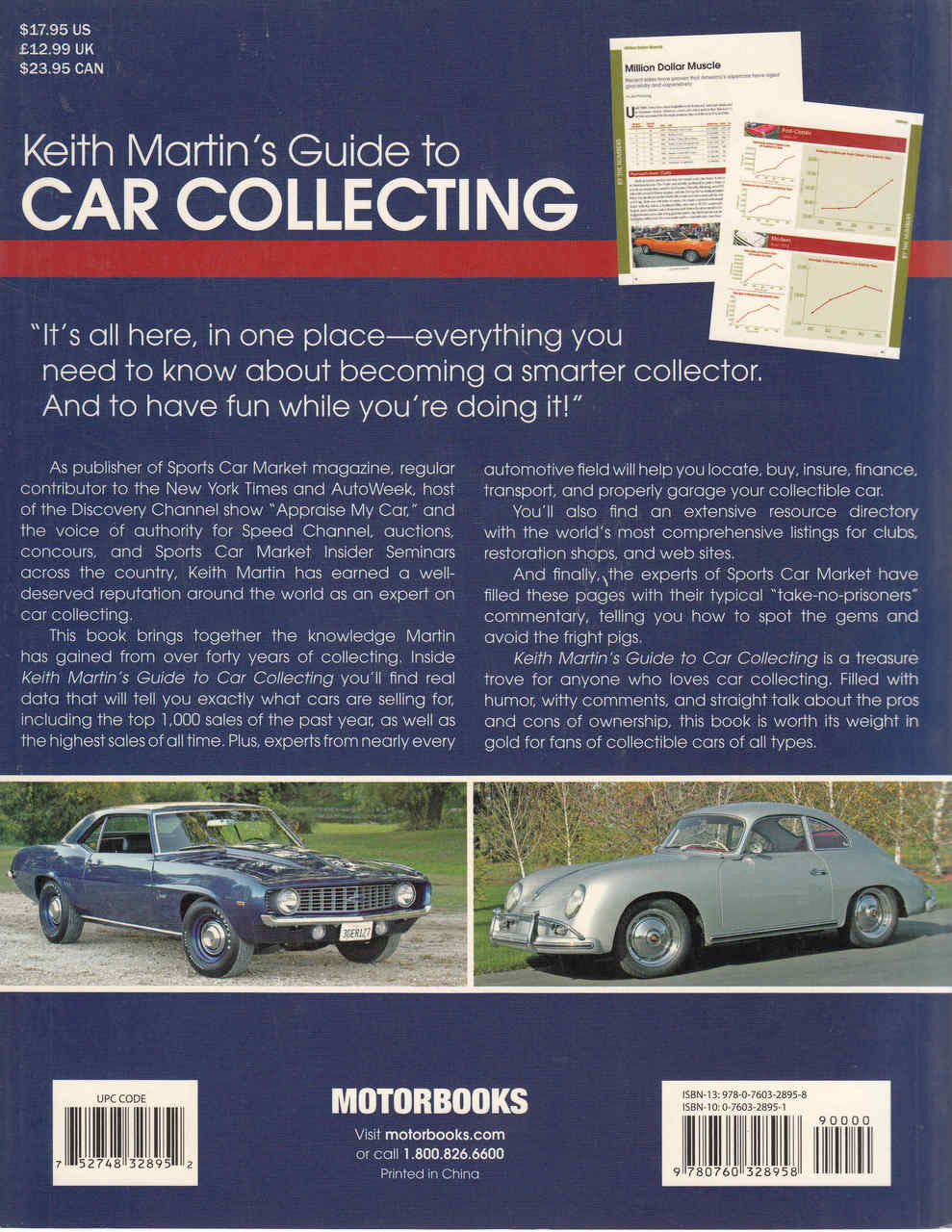 Keith Martin's Guide To Car Collecting (First Edition) (9780760328958) - back