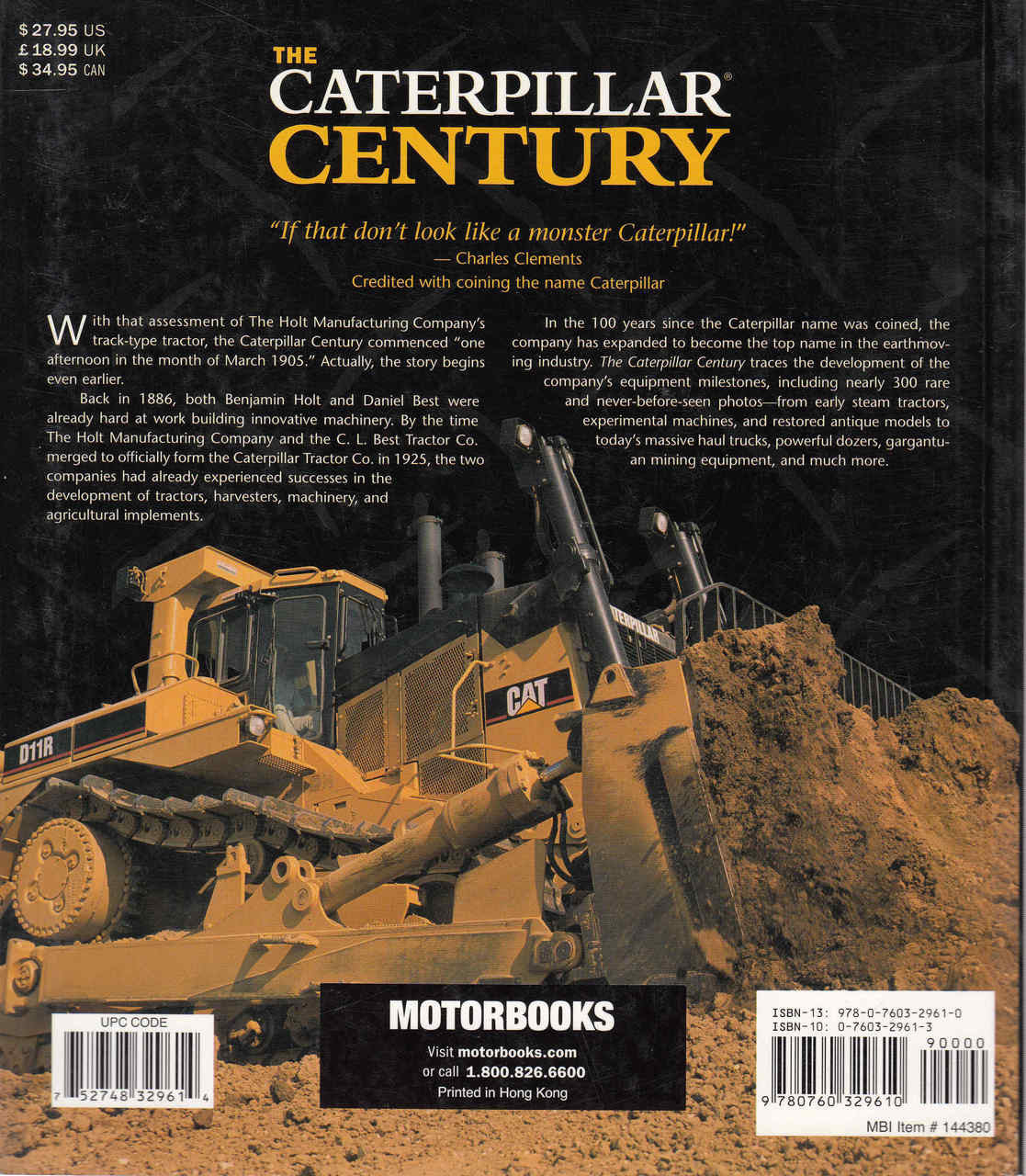 The Caterpillar Century ( Paperback Edition) (9780760329610) - back