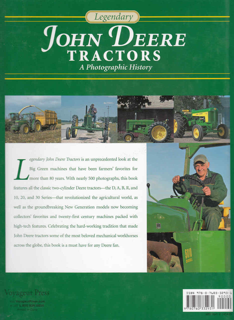 Legendary John Deere Tractors: A Photographic History (9780760332931) - back