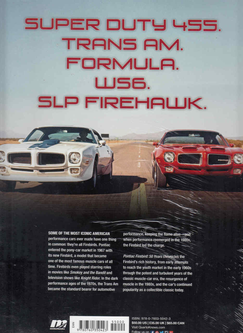 Pontiac Firebird : 50 Years (9780760350423)  - back